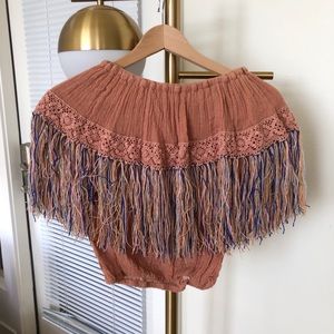 NWT Jen’s Pirate Booty Fringe Top